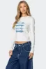 Car Club Long Sleeve T Shirt sold by Edikted