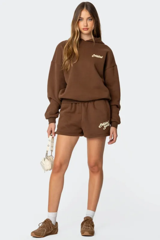 So Sporty Sweat Shorts sold by Edikted