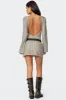 Boat Neck Crochet Mini Dress sold by Edikted