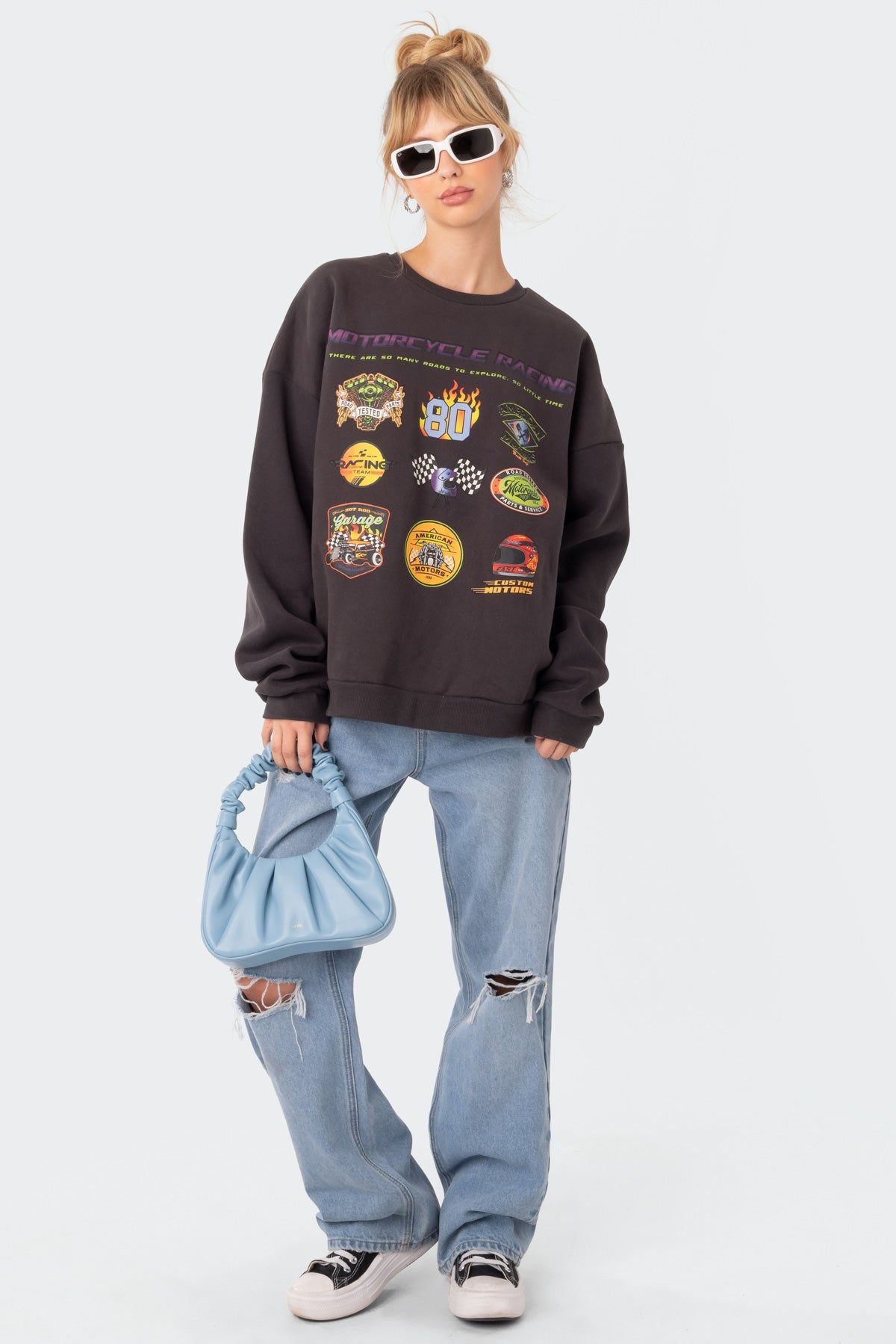 Motorcycle Sweatshirt sold by Edikted product image thumbnail 2