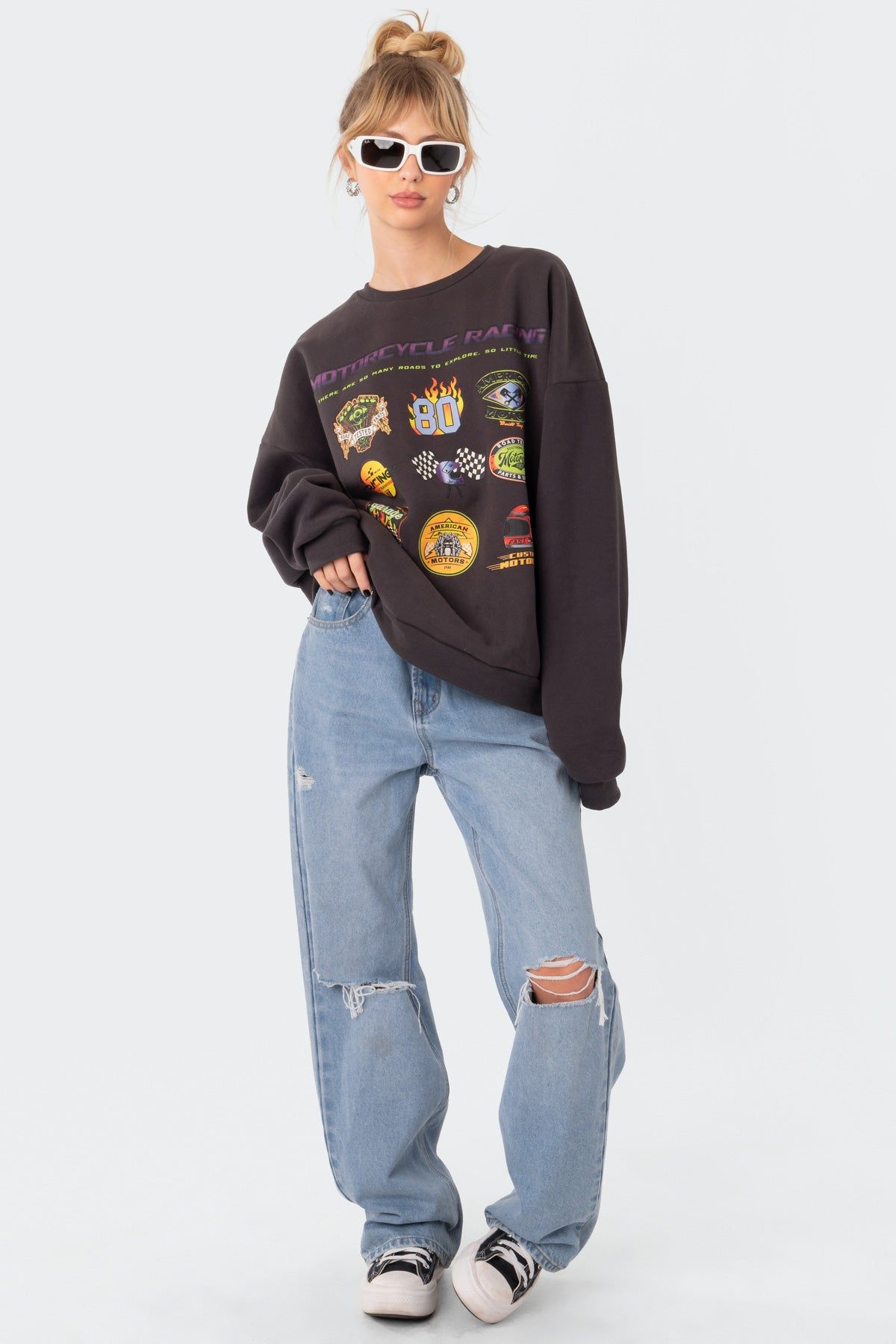 Motorcycle Sweatshirt sold by Edikted product image thumbnail 5