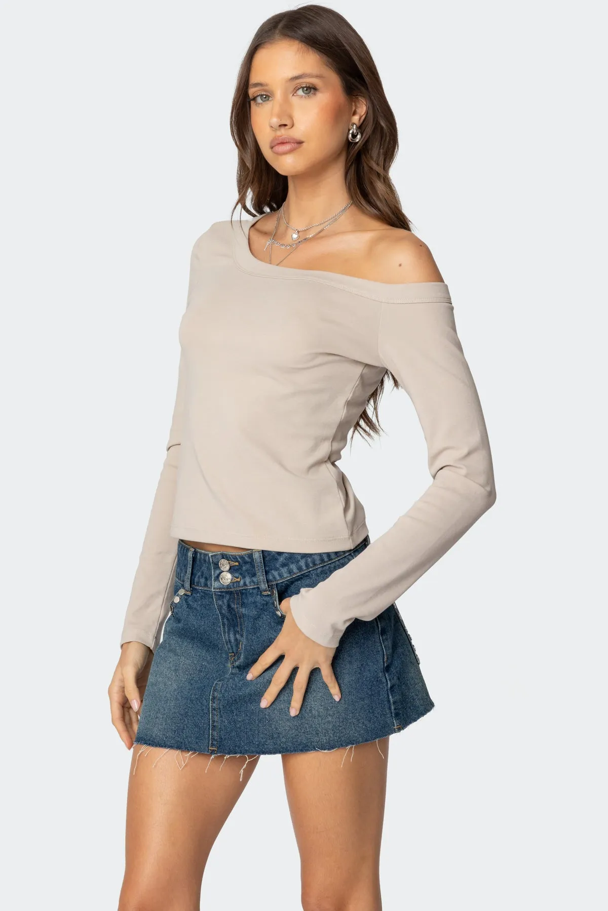Adelaine Asymmetric Top sold by Edikted product image thumbnail 3