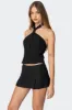 Karine Pinstripe Halter Top sold by Edikted
