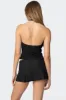 Karine Pinstripe Halter Top sold by Edikted