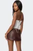 Wild Blossom Lace Up Mesh Corset sold by Edikted