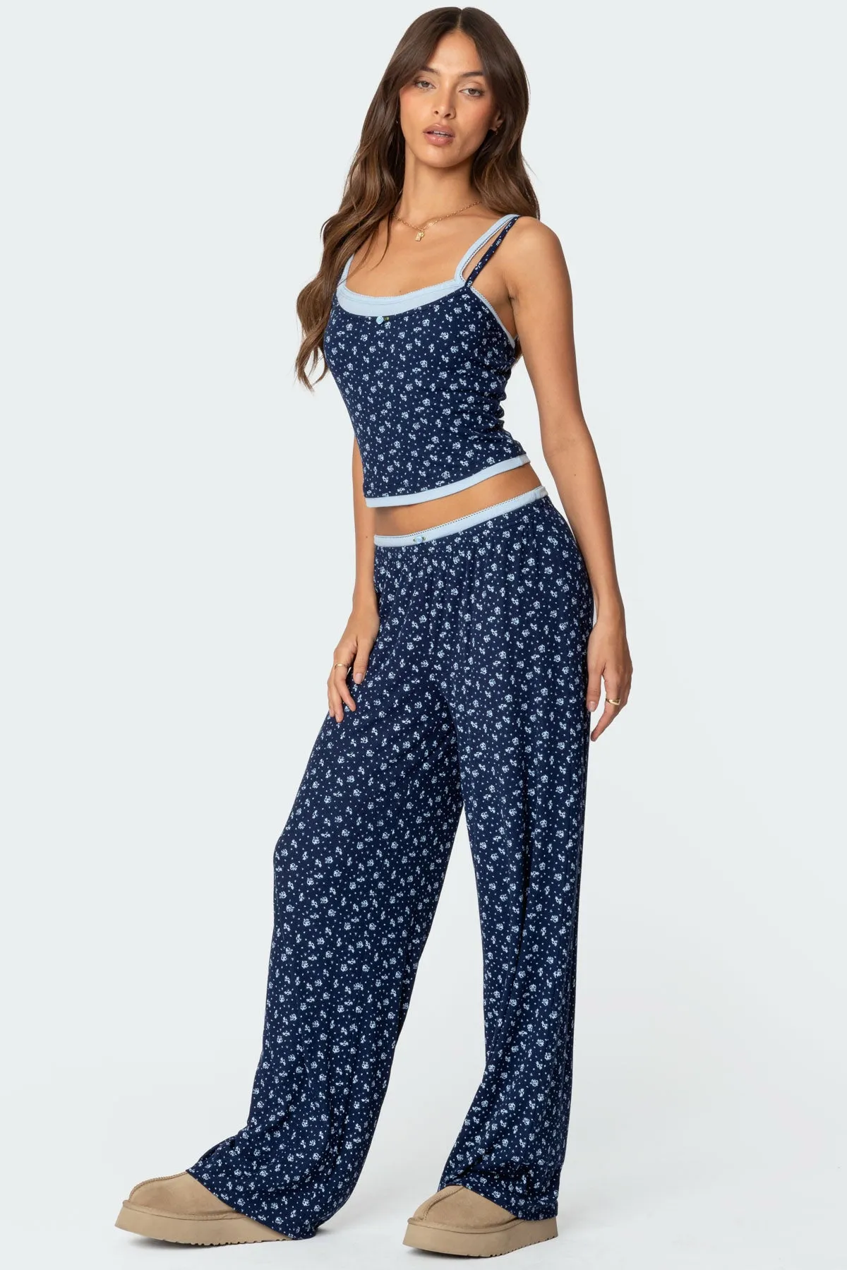 Flowerbed Layered Pants sold by Edikted