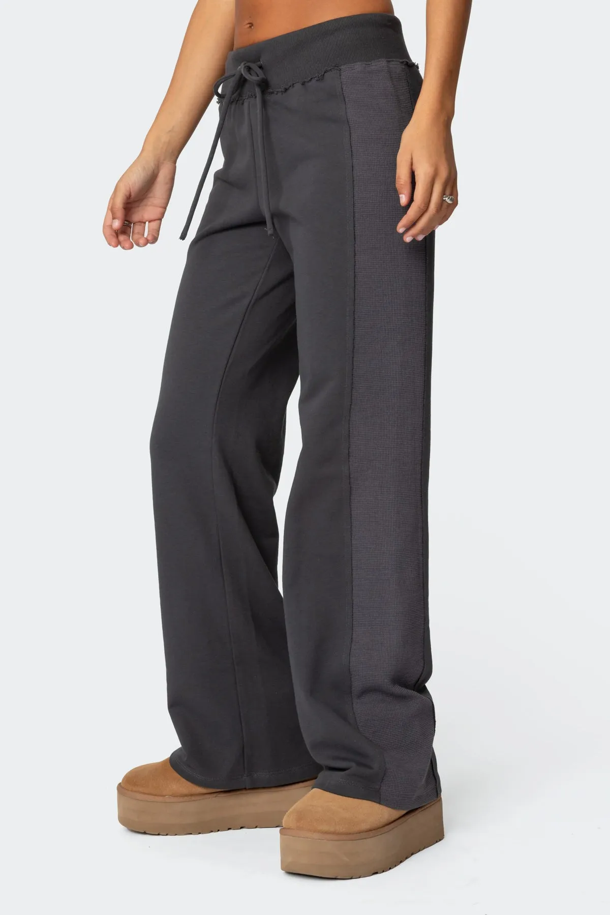 Chandler Waffle Sweatpants sold by Edikted product image thumbnail 4