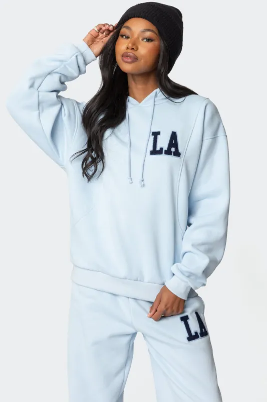 La Love Oversized Hoodie sold by Edikted