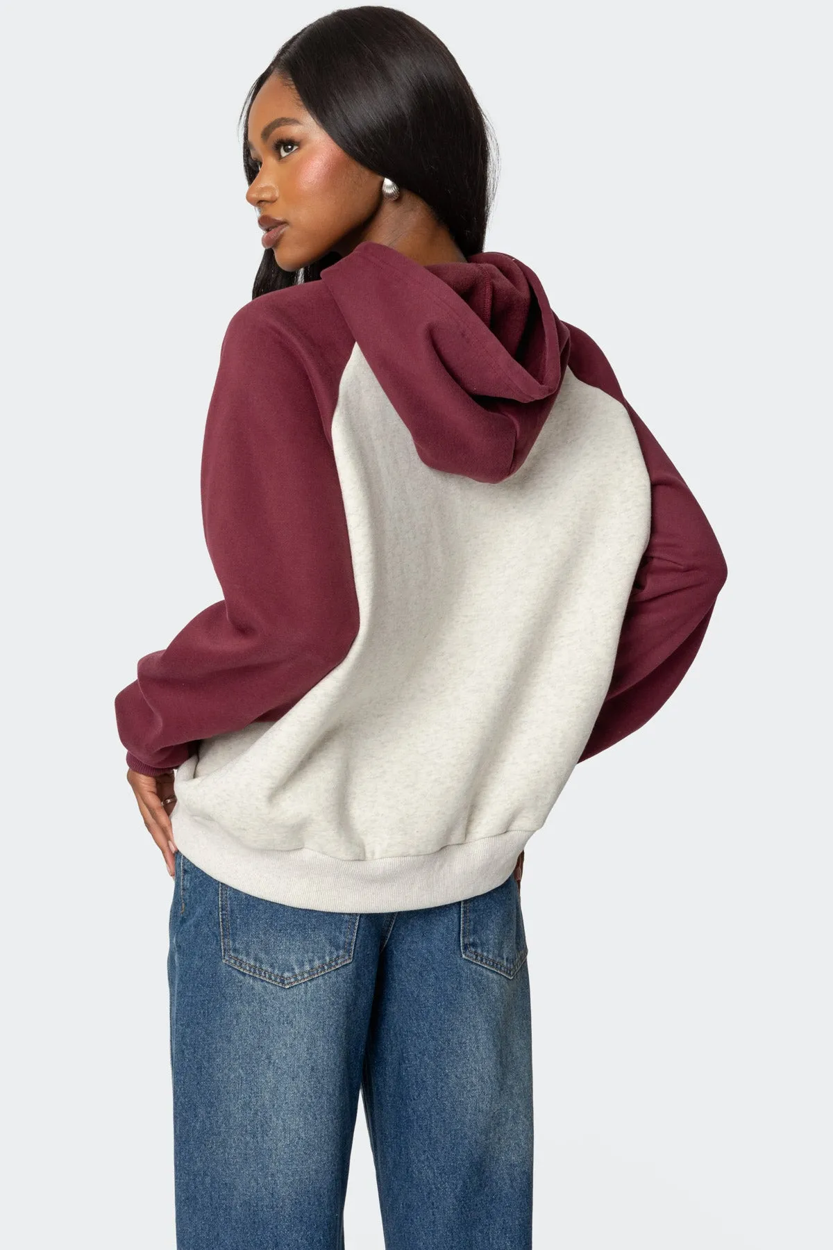 Raglan Bow Oversized Hoodie sold by Edikted product image thumbnail 5