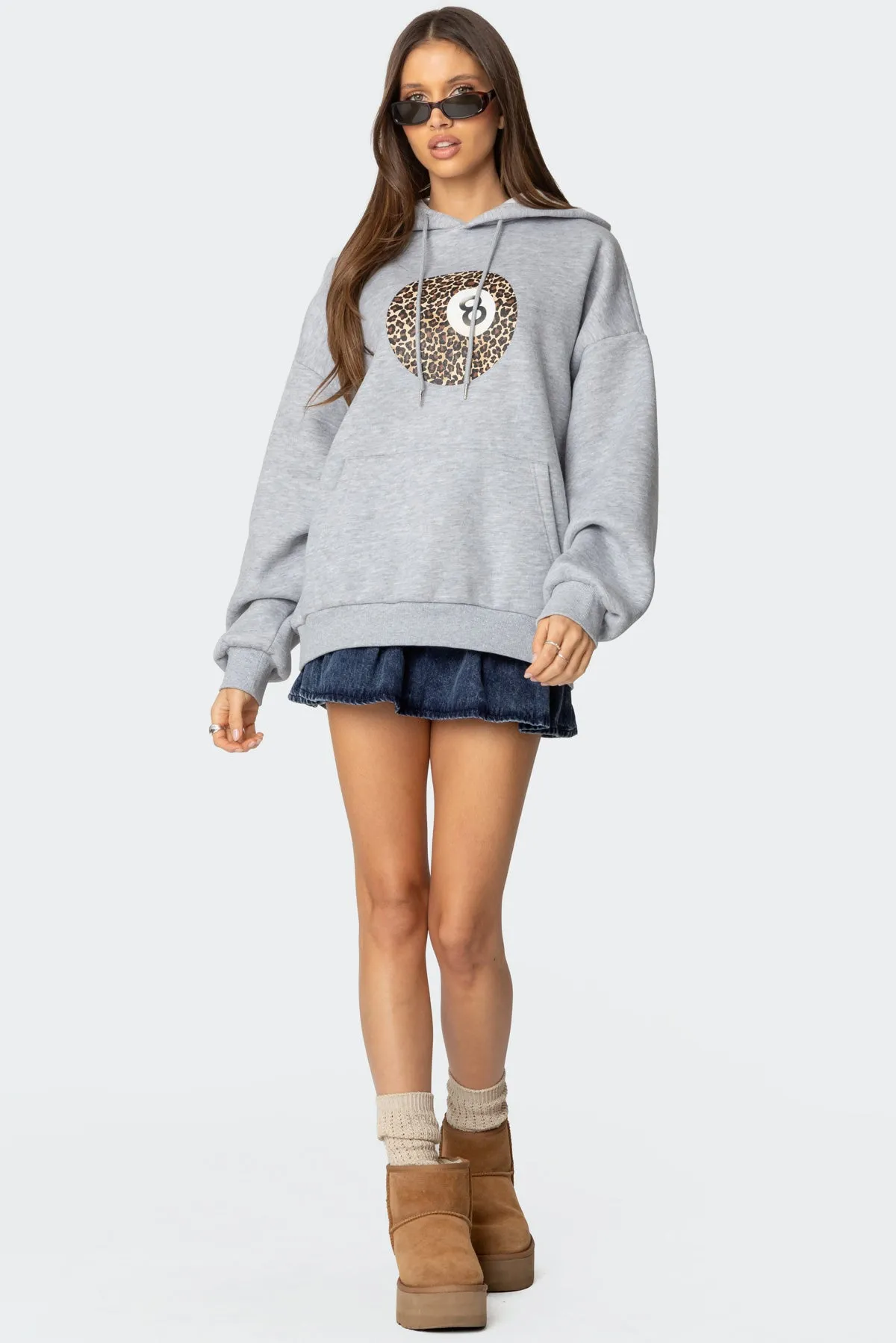 Leopard 8 Oversized Hoodie sold by Edikted product image thumbnail 2