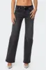 Shayna Low Rise Jeans sold by Edikted
