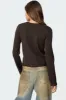 Distressed Ribbed Knit Sweater sold by Edikted