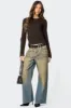 Distressed Ribbed Knit Sweater sold by Edikted