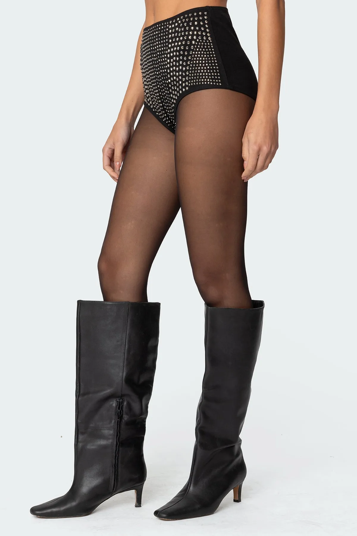 Rhinestone Micro Shorts sold by Edikted product image thumbnail 3
