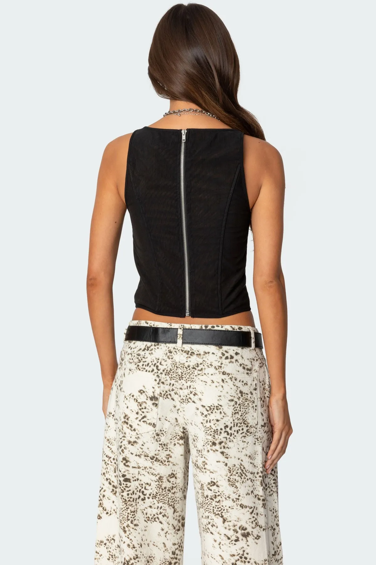 Taty Mesh Corset sold by Edikted product image thumbnail 3