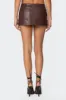 Frances Faux Leather Mini Skort sold by Edikted