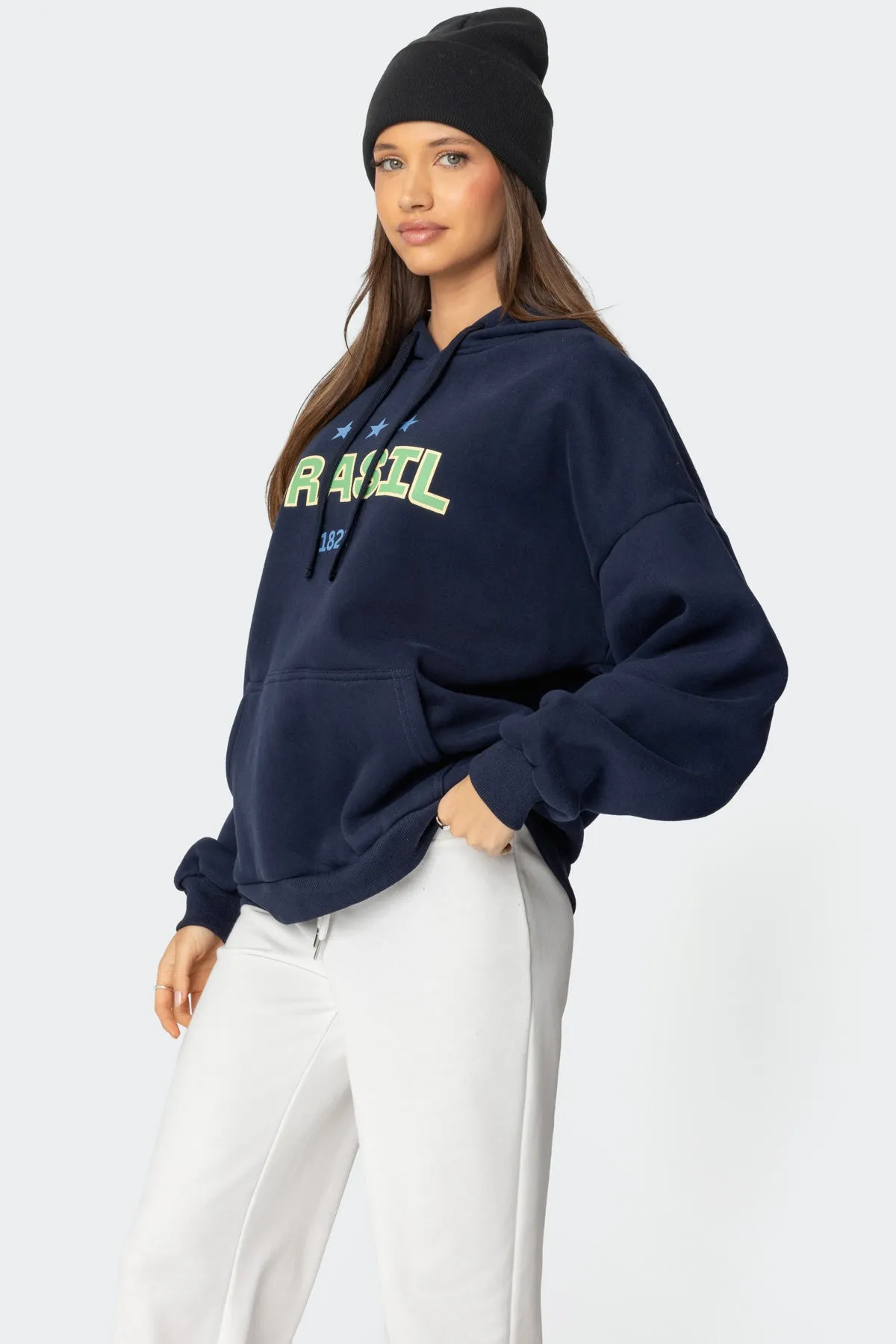 Brasil Oversized Hoodie sold by Edikted product image thumbnail 3