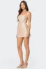 Backless Sequin Cowl Neck Mini Dress sold by Edikted