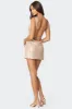 Backless Sequin Cowl Neck Mini Dress sold by Edikted