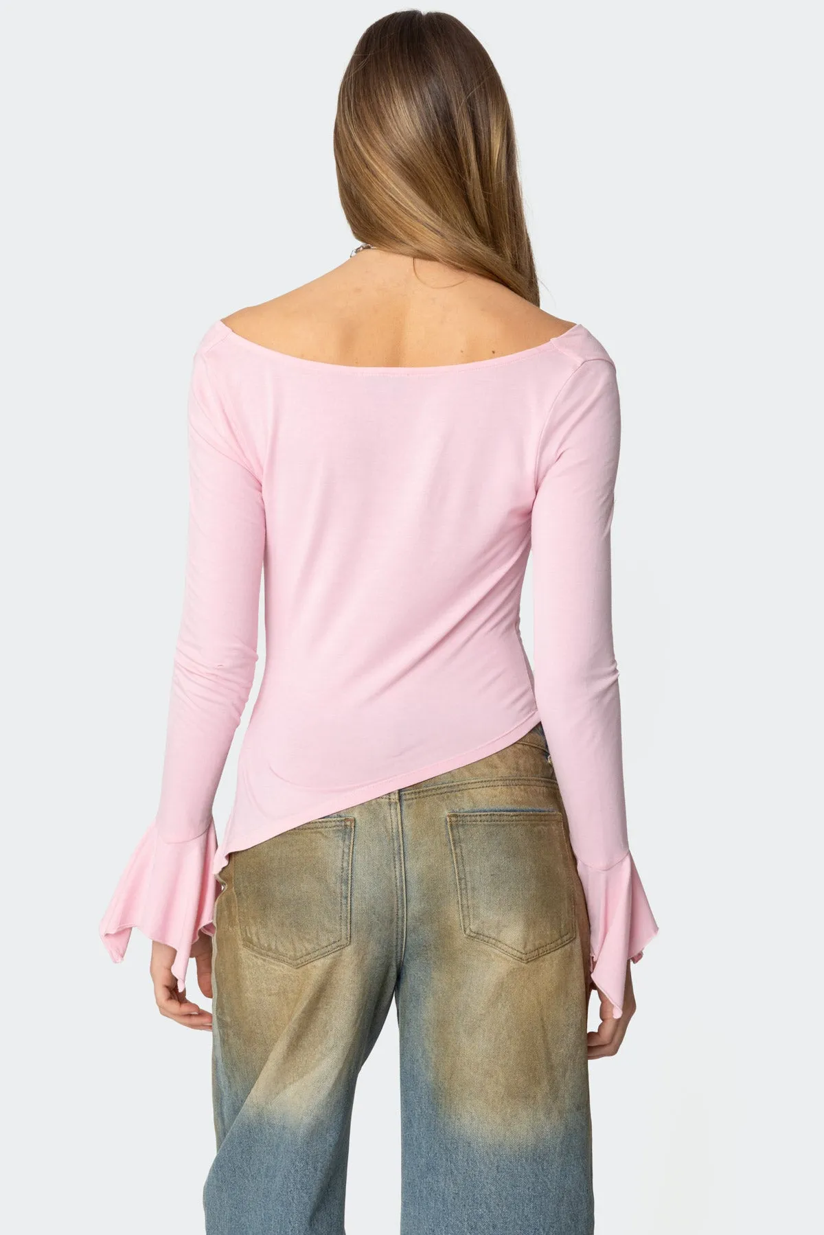 Rayna Cowl Neck Asymmetric Top sold by Edikted product image thumbnail 5