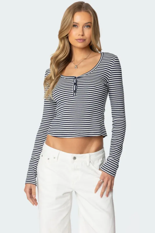 Jocelyn Striped Top sold by Edikted