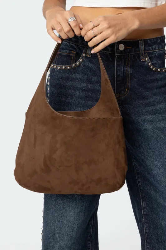 Faux Suede Shoulder Bag made by Edikted