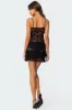 Luciane Lacey Mesh Mini Dress sold by Edikted