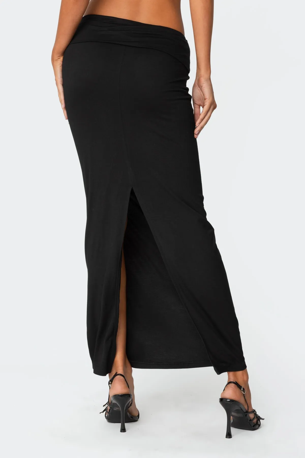 Johanna Fold Over Maxi Skirt sold by Edikted product image thumbnail 5