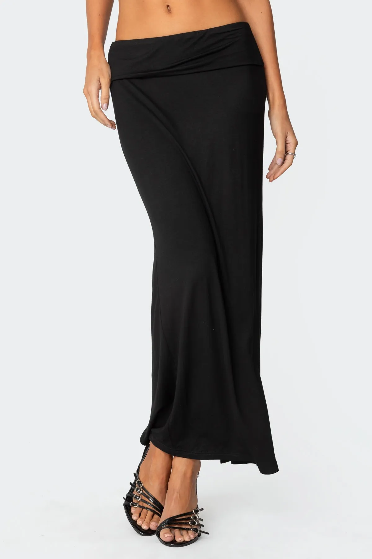 Johanna Fold Over Maxi Skirt sold by Edikted product image thumbnail 2