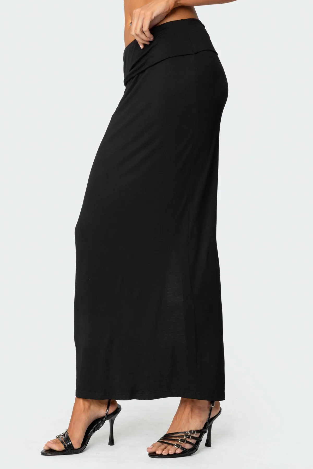 Johanna Fold Over Maxi Skirt sold by Edikted product image thumbnail 3