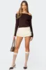 Glenn Fold Over Cable Knit Sweater sold by Edikted