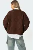 Cass Oversized Textured Knit Sweater sold by Edikted