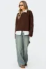 Cass Oversized Textured Knit Sweater sold by Edikted