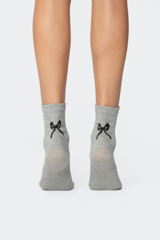 Bow Socks sold by Edikted