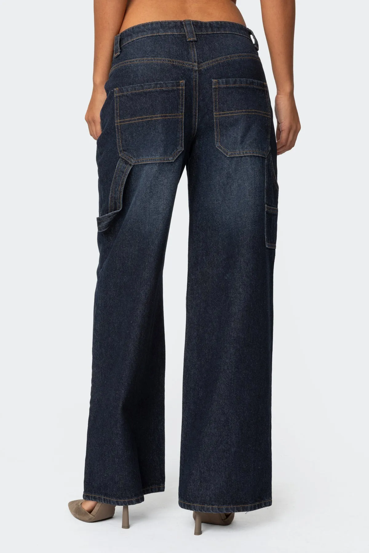 Carpenter Low Rise Baggy Jeans sold by Edikted product image thumbnail 5