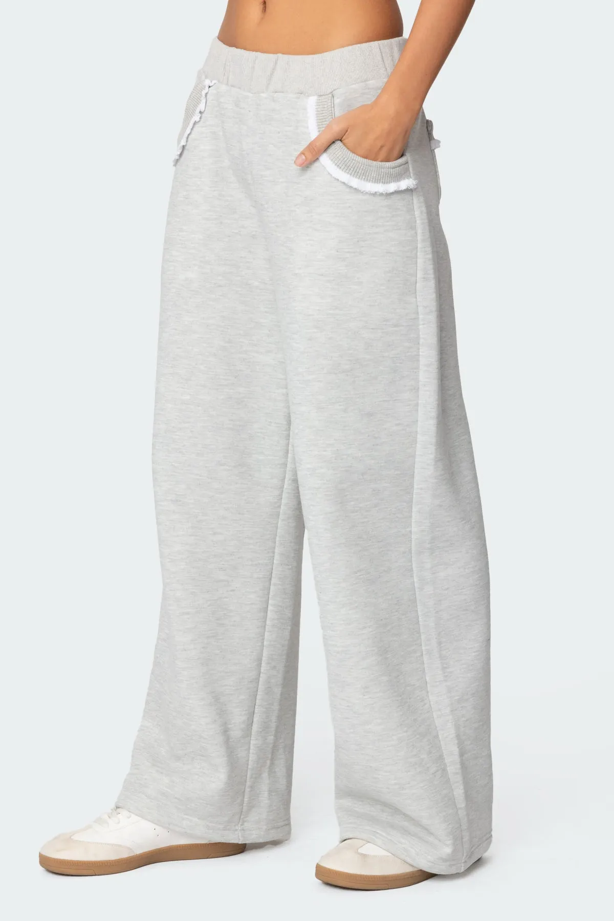 Ashtin Ruffle Trim Sweatpants sold by Edikted product image thumbnail 4