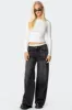 Grommet Low Rise Baggy Jeans sold by Edikted