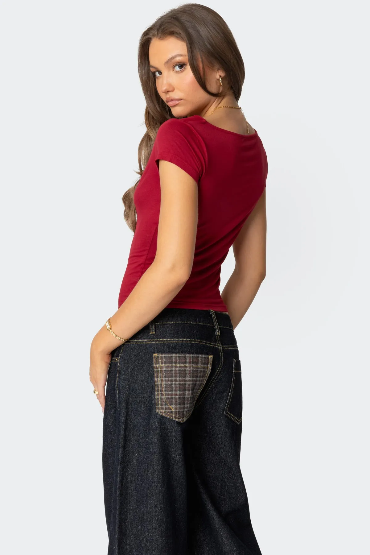 Javi Cowl Neck Top sold by Edikted product image thumbnail 4