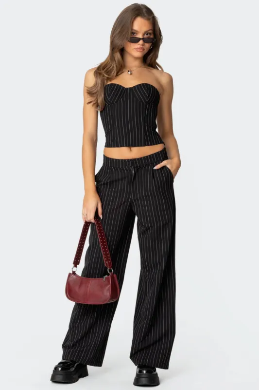 Aliza Pinstripe Pants sold by Edikted