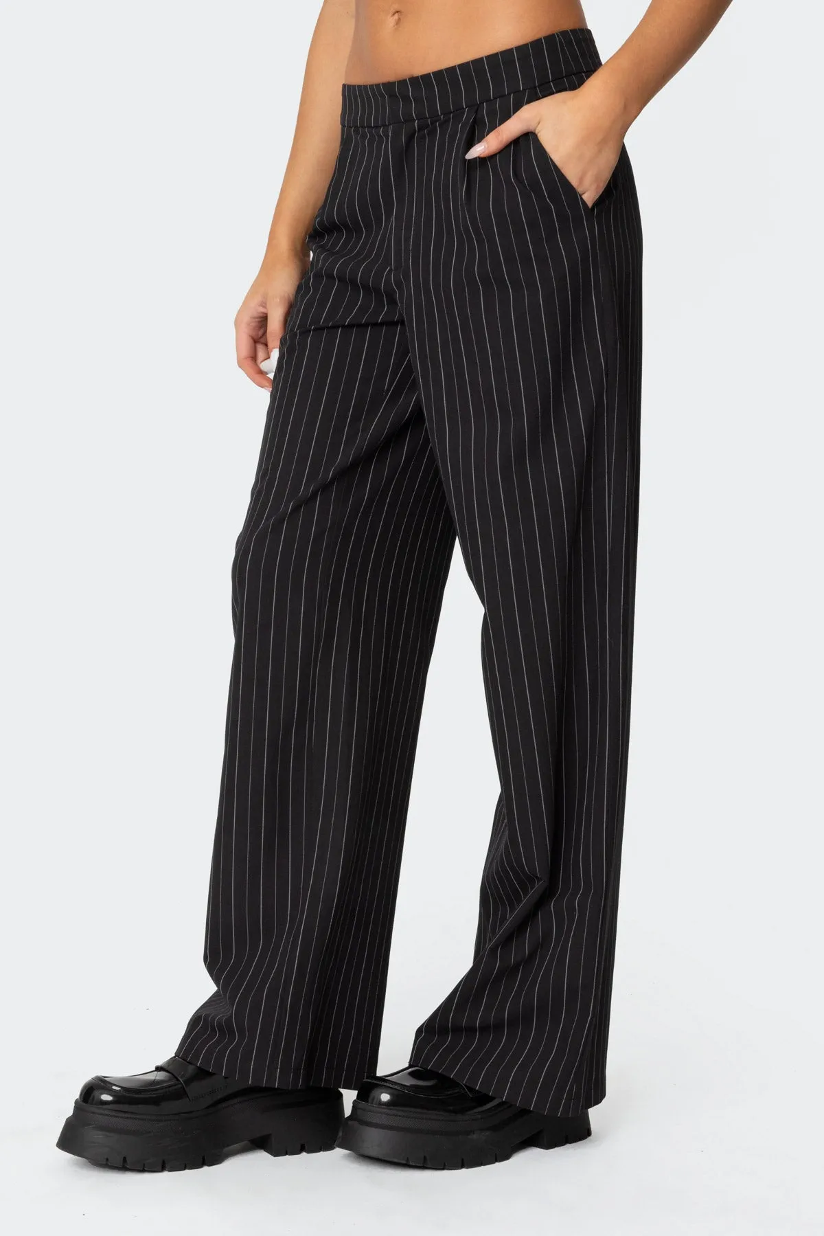 Aliza Pinstripe Pants sold by Edikted product image thumbnail 4