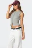 Basel Button Up Tank Top sold by Edikted
