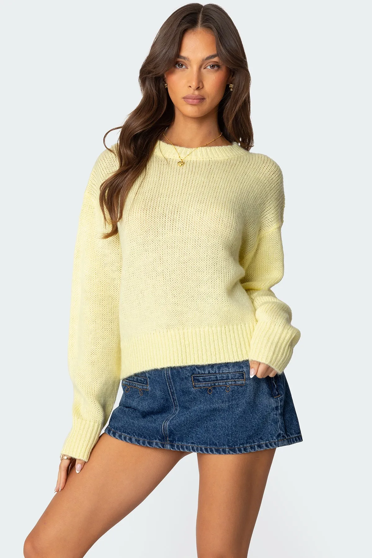 Kyrah Oversized Knit Sweater sold by Edikted