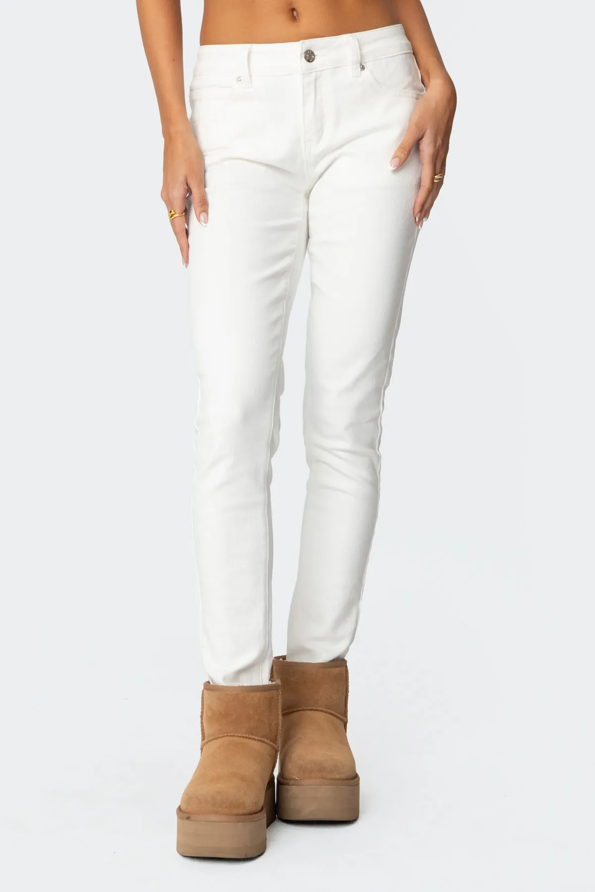 Berta Low Rise Skinny Jeans sold by Edikted product image thumbnail 2