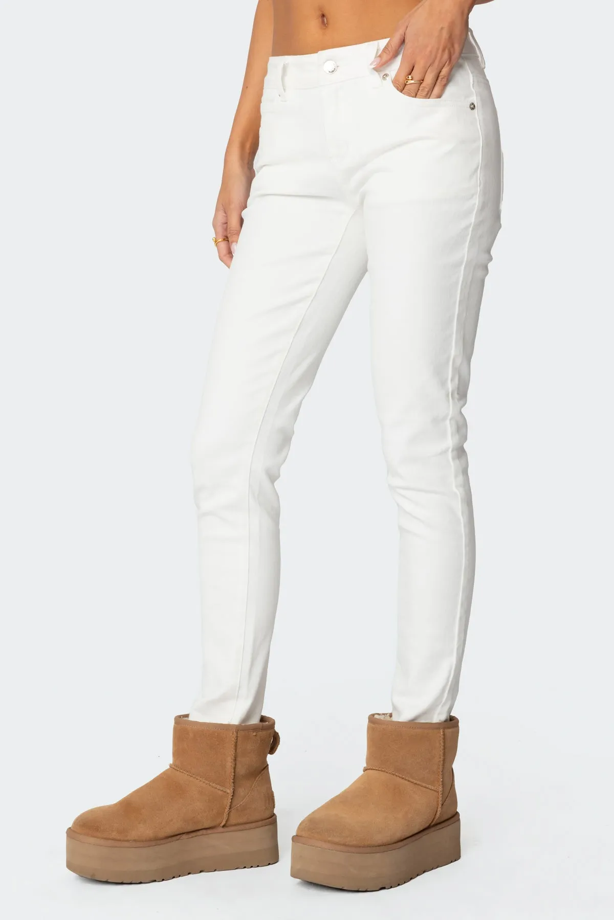 Berta Low Rise Skinny Jeans sold by Edikted product image thumbnail 4