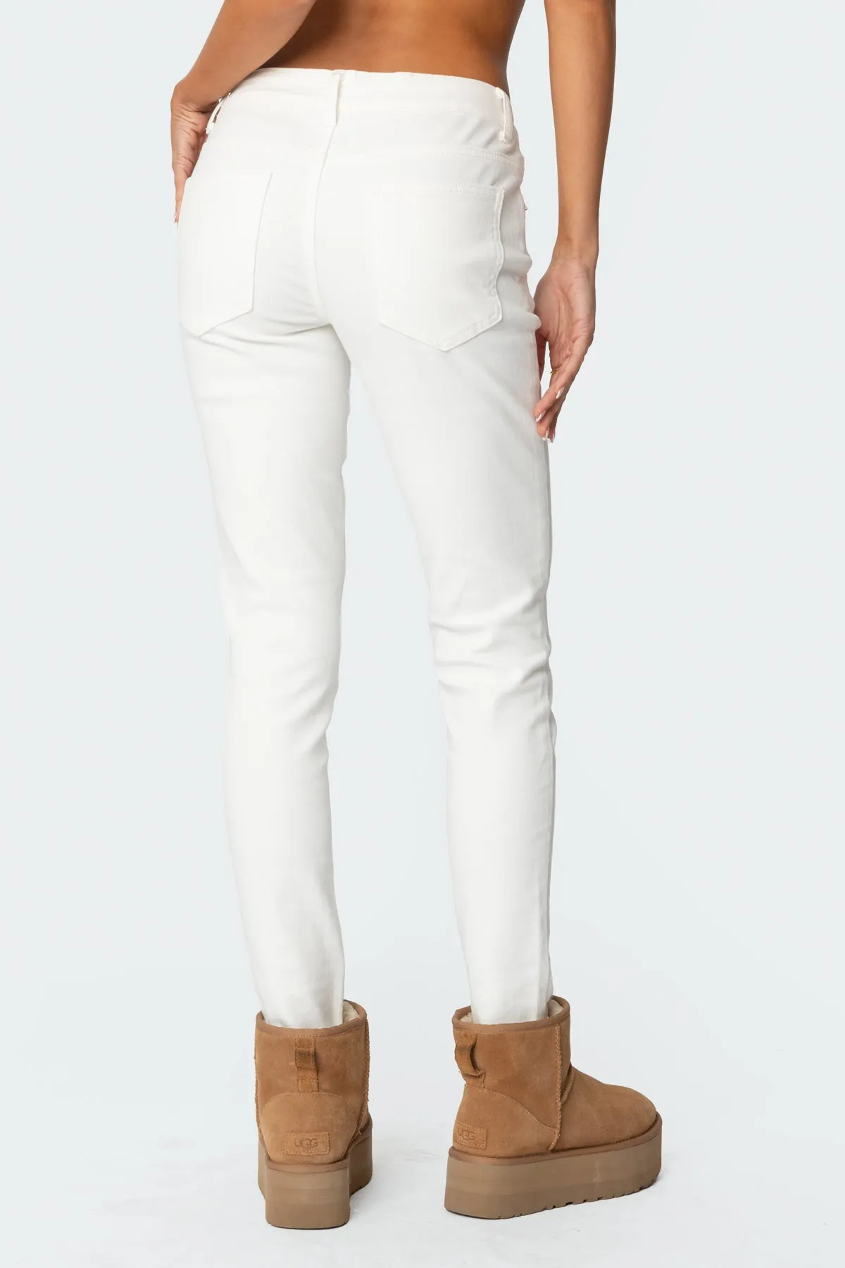 Berta Low Rise Skinny Jeans sold by Edikted product image thumbnail 5