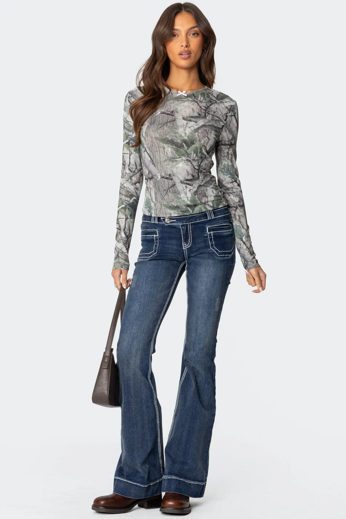 Camo Babe Top sold by Edikted product image thumbnail 2