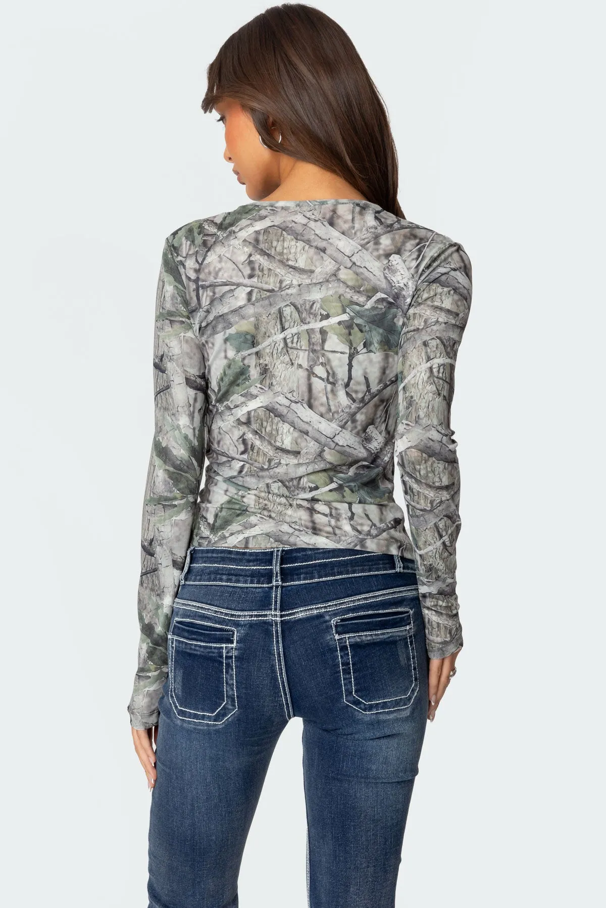 Camo Babe Top sold by Edikted product image thumbnail 3