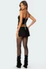 Mist Lacey Ribbon Corset sold by Edikted