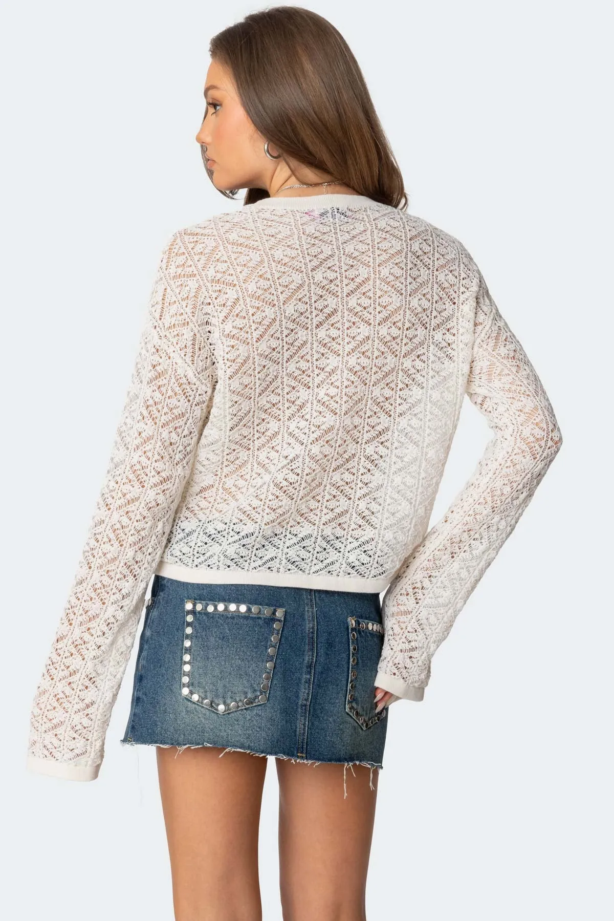 Open Knit Sweater sold by Edikted product image thumbnail 3