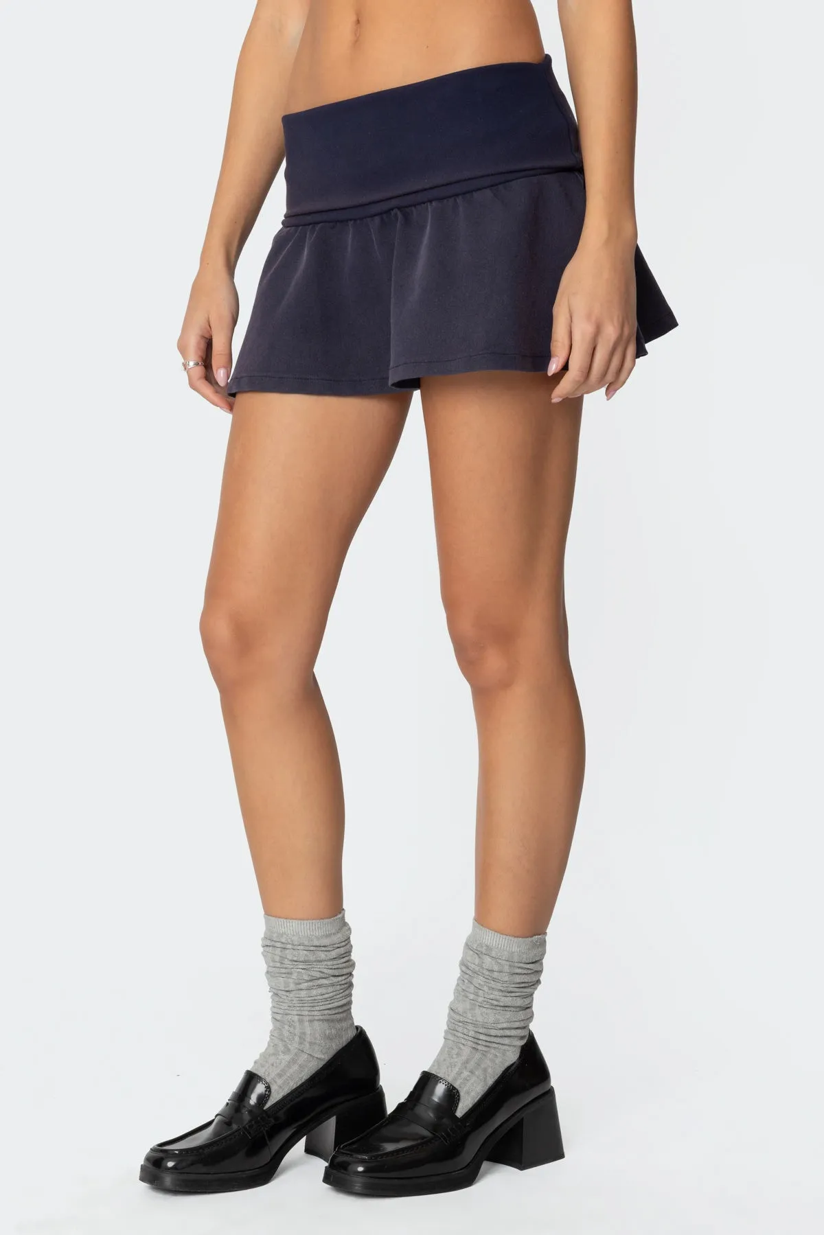 Cher Fold Over Mini Skirt sold by Edikted product image thumbnail 3